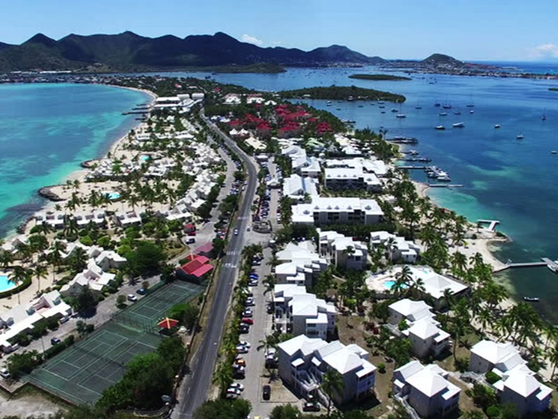 Saint-Martin Baie Nettle Hotel avant l'ouragan Irma