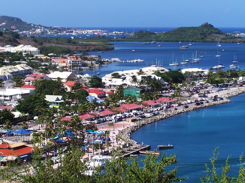 Saint-Martin Marigot Centre Ville avant l'ouragan Irma