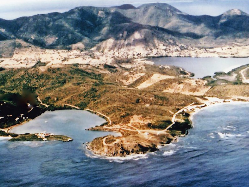 Saint-Martin Oyster Pond avant l'ouragan Irma 1980